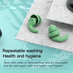 Waterproof Swimming Ear Plugs - Soft Silicone Earplugs for Seaside and Pool