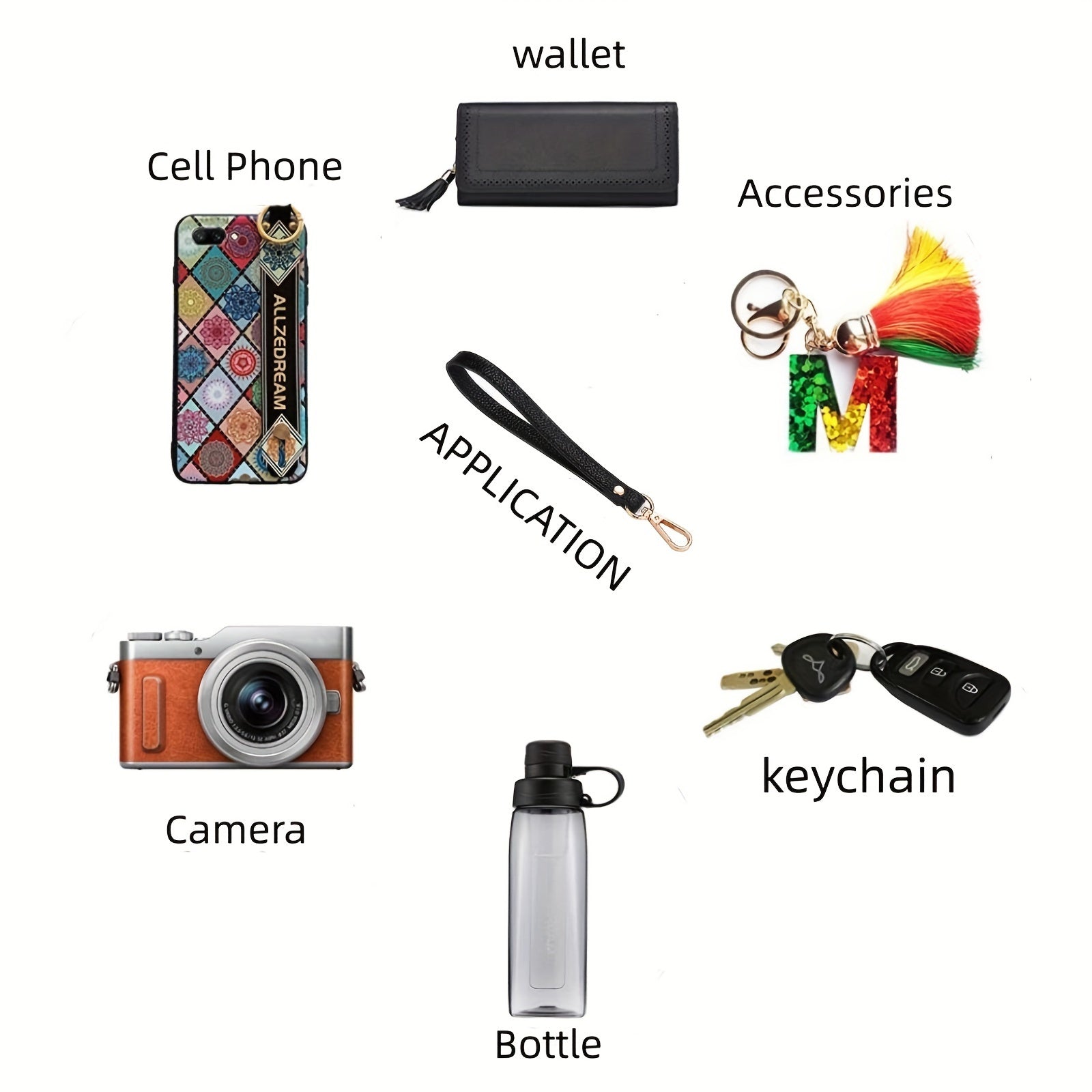 Durable Handbag Strap for Coin Purse, Portable Wristband