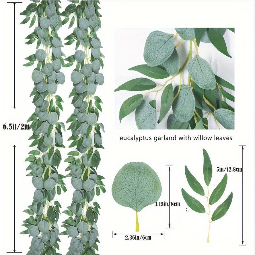 Artificial Eucalyptus Garland Hanging Vines Greenery for Wall Decor