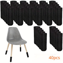 Chair Leg Socks Chair Leg Protectors For Hardwood Floors - 40pcs