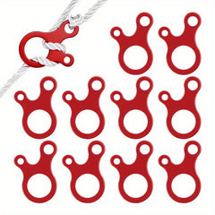 8pcs Windproof Rope Buckles Tent Rope Adjuster Tool