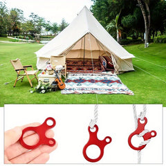 8pcs Windproof Rope Buckles Tent Rope Adjuster Tool