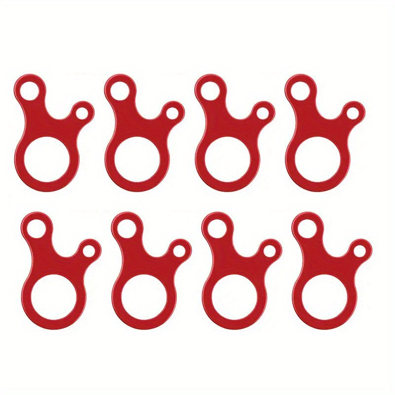 8pcs Windproof Rope Buckles Tent Rope Adjuster Tool