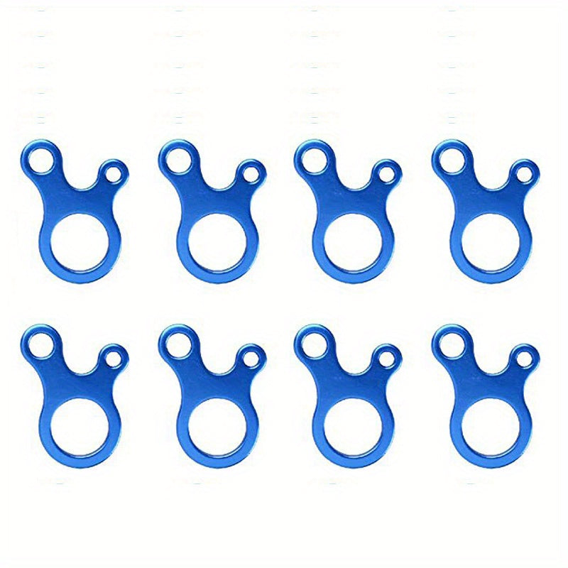 8pcs Windproof Rope Buckles Tent Rope Adjuster Tool