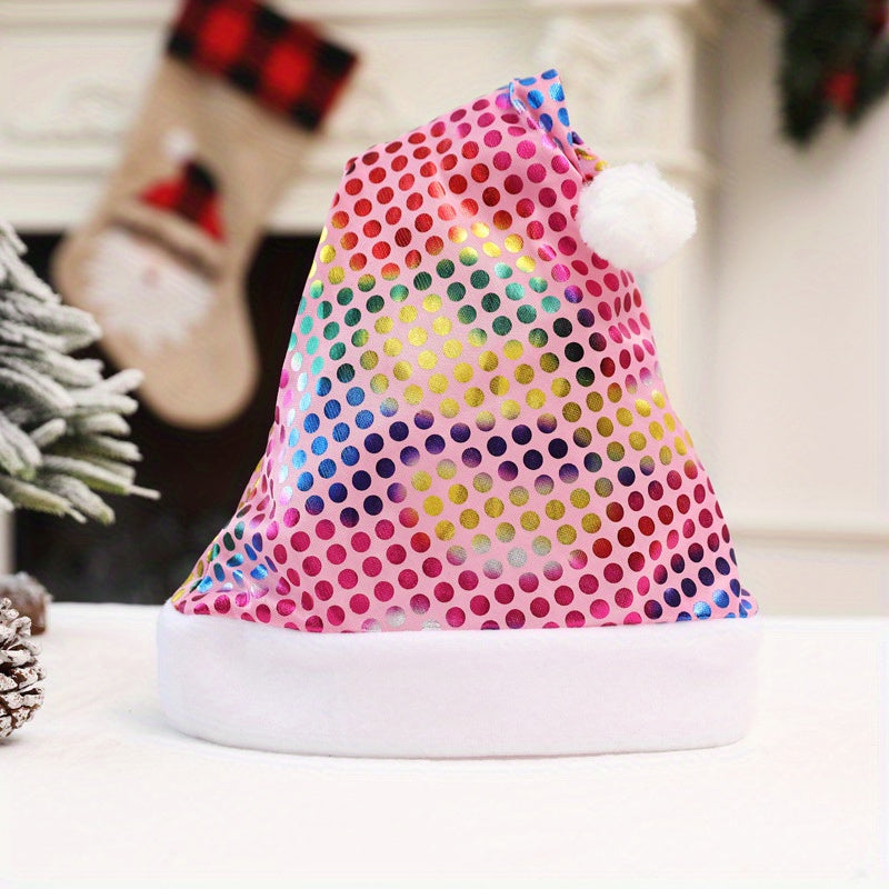 1pc Colorful Beads Christmas Hat Party Decoration Gift