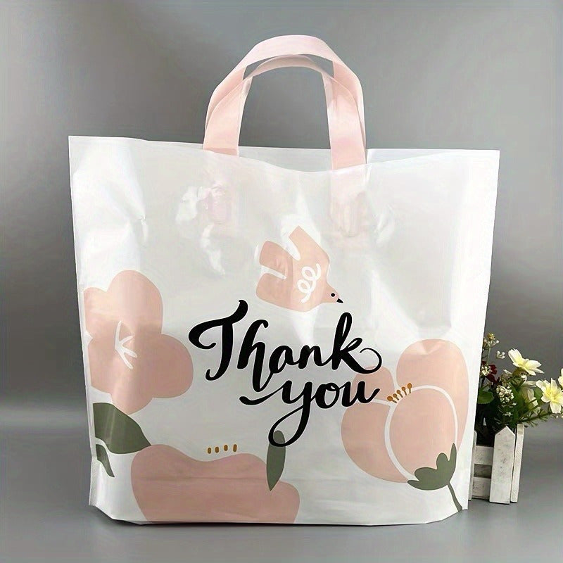 10pcs Flower Gift Bag Thank You Tote Summer Wedding Bir