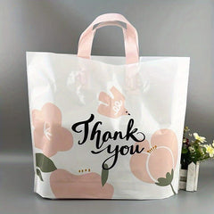 10pcs Flower Gift Bag Thank You Tote Summer Wedding Bir