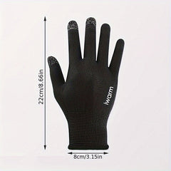 Men's Sunscreen Gloves Anti-slip Touch Screen Outdoor Mittens