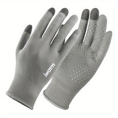 Men's Sunscreen Gloves Anti-slip Touch Screen Outdoor Mittens