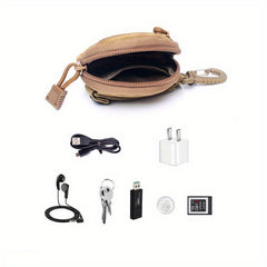 1000D Wallet Pocket Accessory Bag Mini Coin Pouch Keys Holder Waist Bag