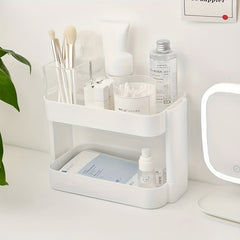 Makeup Organizer Cosmetic Storage Rack Display Case For Vanity Bathroom