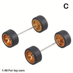 1/64 Diecast Drift Racing Car Model Accessory Set For Hotwheel - 6 Colors