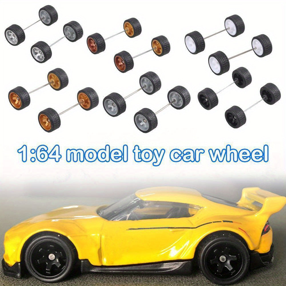 1/64 Diecast Drift Racing Car Model Accessory Set For Hotwheel - 6 Colors