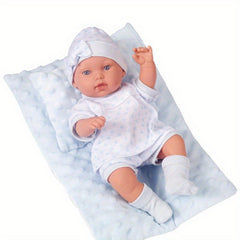 8inch Soft Doll Family Toy with Accessories and Carrier Bed