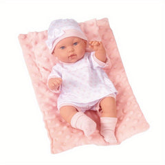 8inch Soft Doll Family Toy with Accessories and Carrier Bed