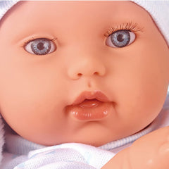8inch Soft Doll Family Toy with Accessories and Carrier Bed