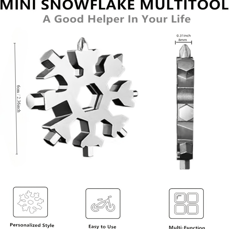 18-In-1 Snowflake Multi-Tool Screwdriver Repair Tool