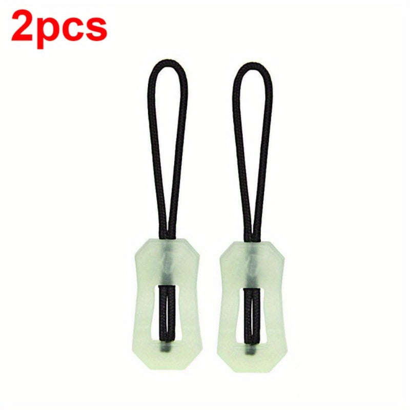 2pcs Mountaineering Backpack Zipper Heads Outdoor Sports Camping Nightlight