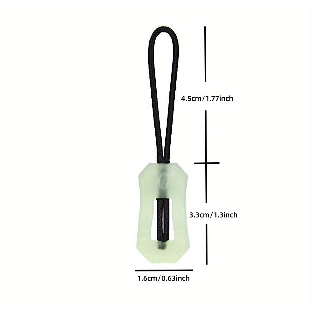 2pcs Mountaineering Backpack Zipper Heads Outdoor Sports Camping Nightlight