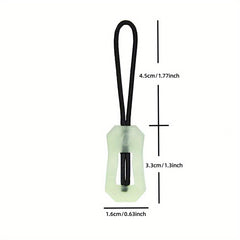 2pcs Mountaineering Backpack Zipper Heads Outdoor Sports Camping Nightlight