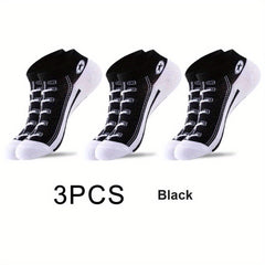 Men's Ankle Socks 5 Pairs Thin Sweat Absorbing Deodorant Sports Socks