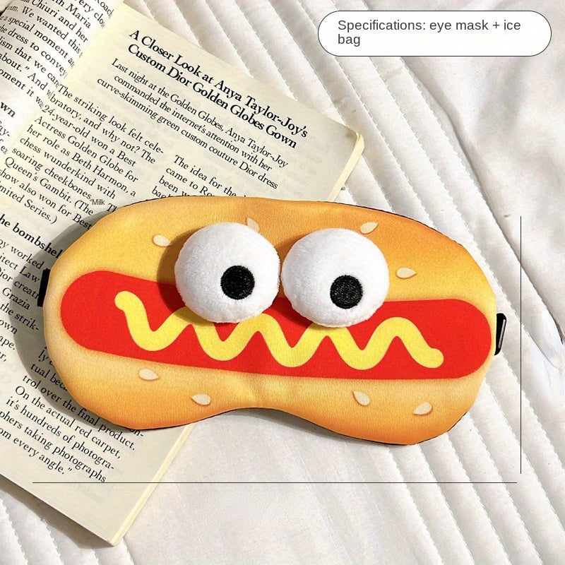 Cartoon Eye Mask Comfortable Blackout for Sleeping Traveling Napping