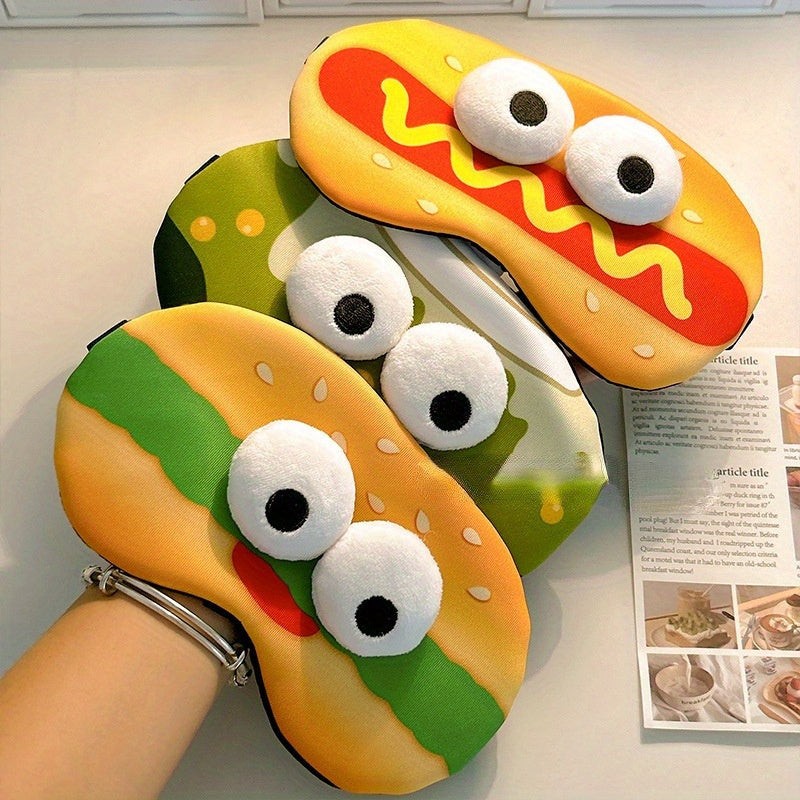 Cartoon Eye Mask Comfortable Blackout for Sleeping Traveling Napping