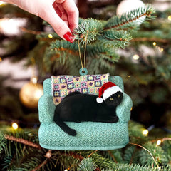 1pc Cat Hanging Decor Christmas Style Bag Purse Pendant Ornament