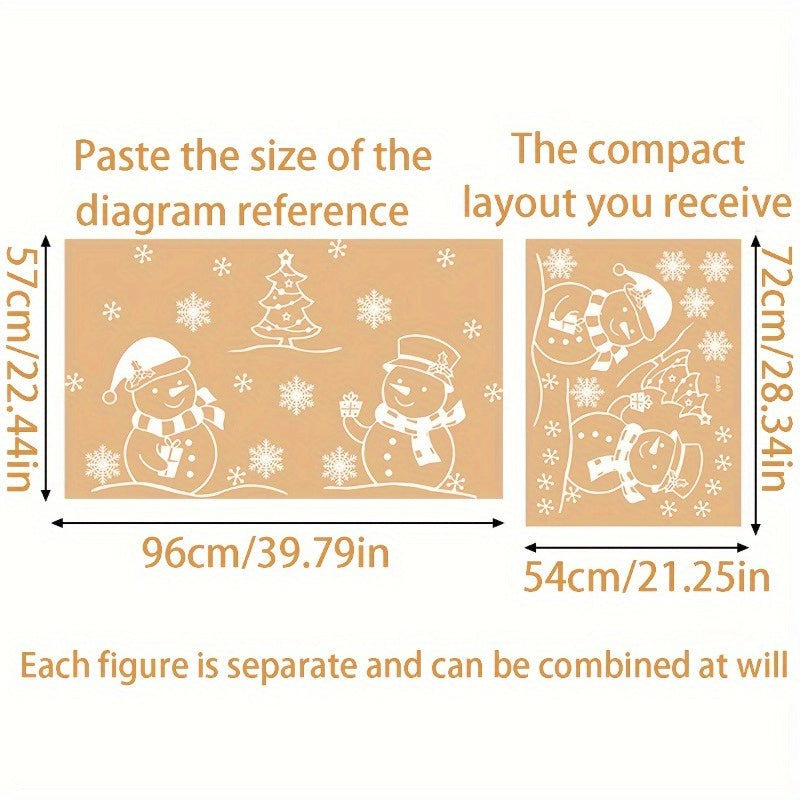 Snowflakes Window Clings Christmas Decor Xmas Party Supplies