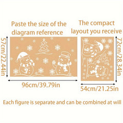 Snowflakes Window Clings Christmas Decor Xmas Party Supplies
