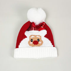 Winter Christmas Santa Claus Elk Hats Outdoor Warm Knitted Hat