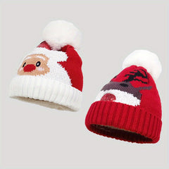 Winter Christmas Santa Claus Elk Hats Outdoor Warm Knitted Hat