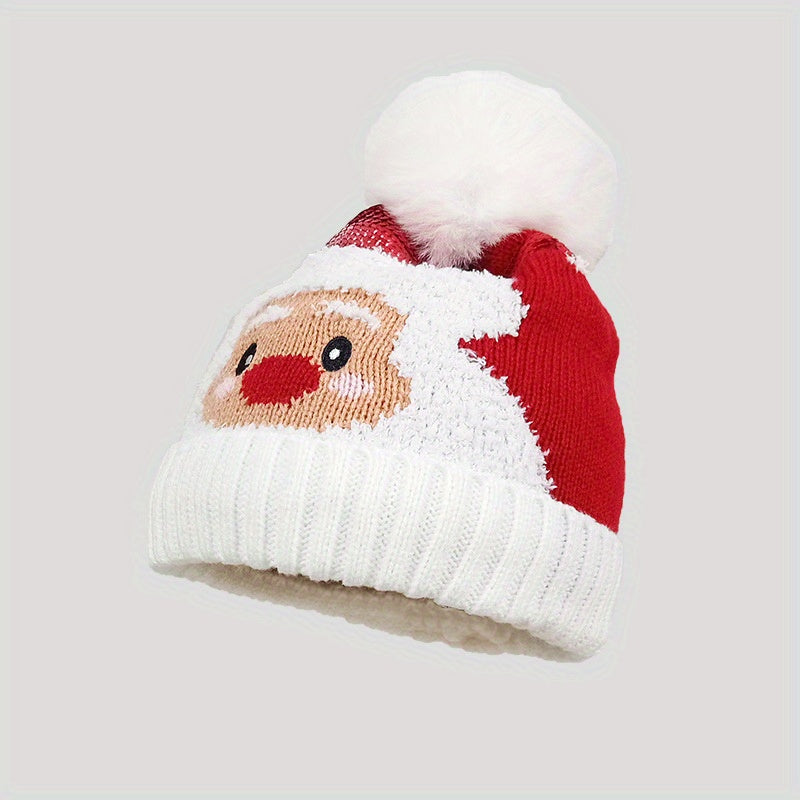 Winter Christmas Santa Claus Elk Hats Outdoor Warm Knitted Hat