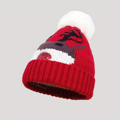 Winter Christmas Santa Claus Elk Hats Outdoor Warm Knitted Hat