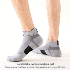 3 Pairs Men's Sports Socks Anti Slip Running Outdoor Thickened Ankle Socks