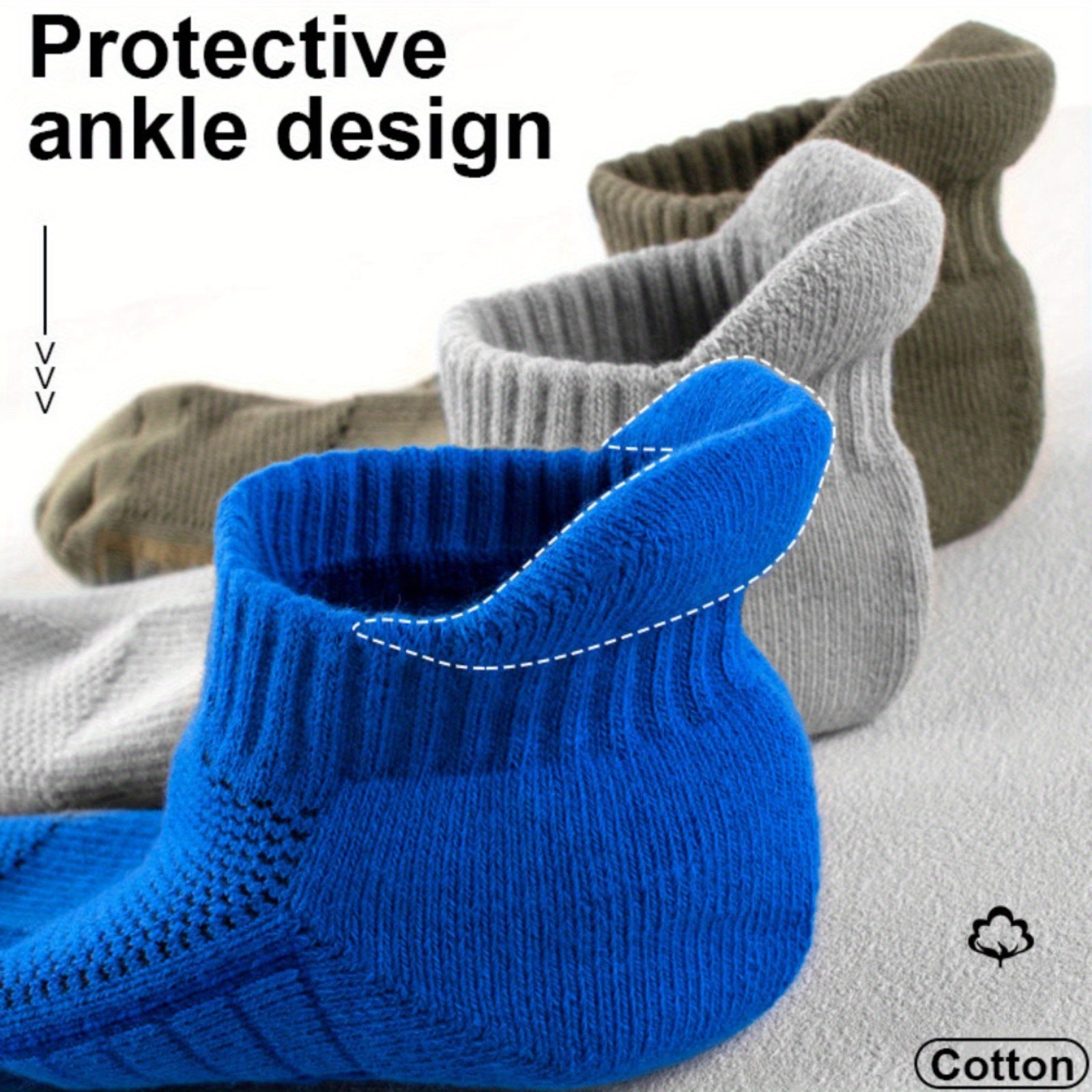 Men's Ankle Socks Breathable Sport Summer Running Basketball Sweat Absorbing