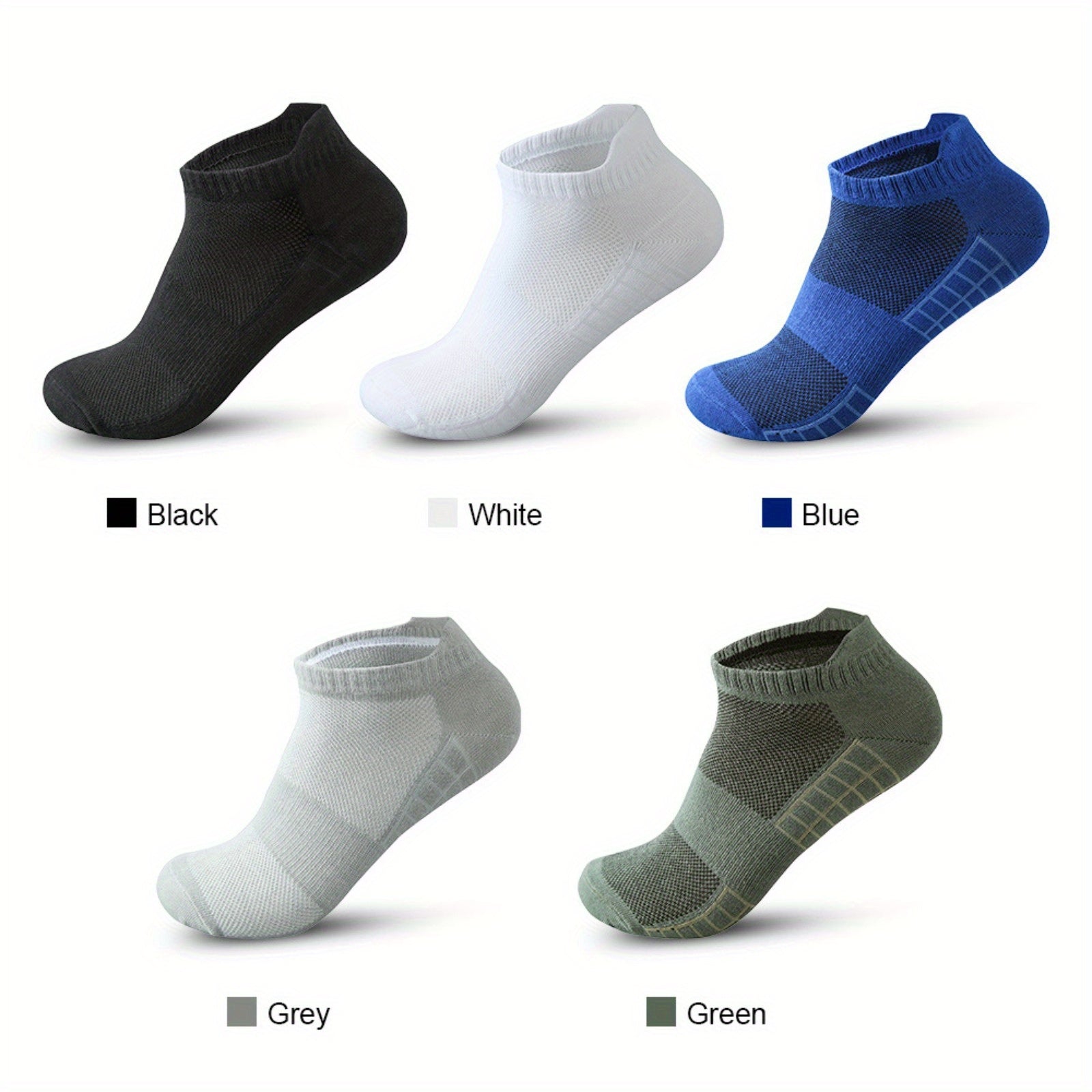 Men's Ankle Socks Breathable Sport Summer Running Basketball Sweat Absorbing