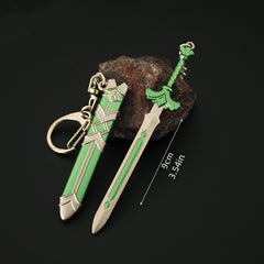 Metal Alloy Sword Model Keychain Keyring Pendant Gift