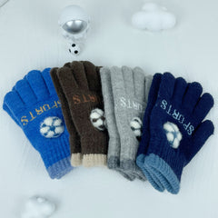 Knitted Fingerless Gloves for Students in Autumn and Winter