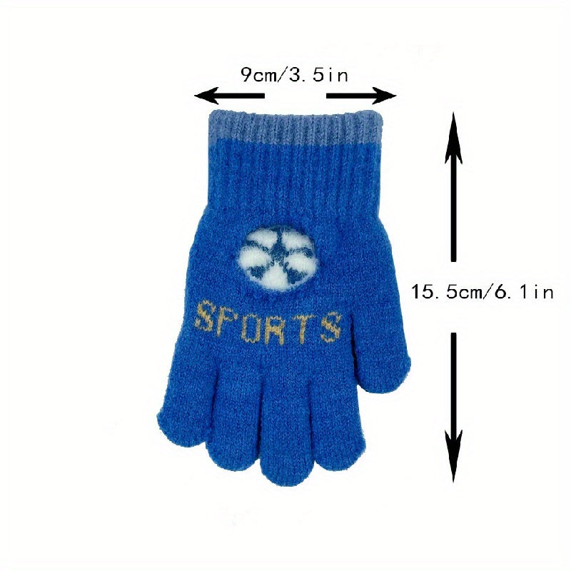 Knitted Fingerless Gloves for Students in Autumn and Winter