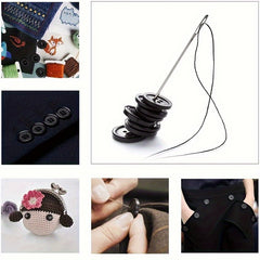 20pcs Resin Buttons Thin Edge 4 Eye Work Clothes Uniforms Clothing Accessories
