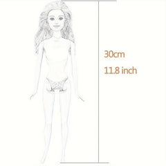 Mini Princess Bjd Doll Dress Doll Clothing Accessories Casual Clothes
