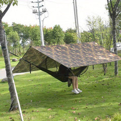 Outdoor Camouflage Sunshade Canopy for Camping Beach Picnic