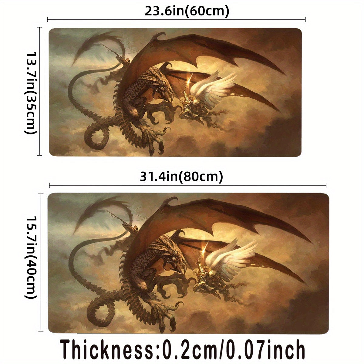 Large Anime Game Mat Desktop Magic Card Game Accessories 2MM