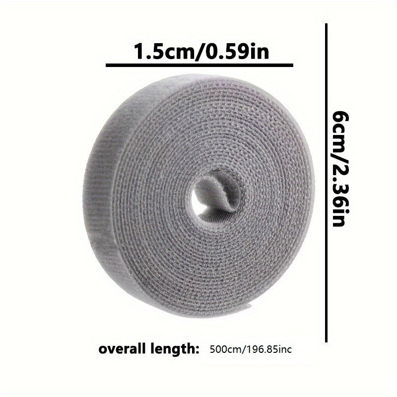 500cm Reusable Fastening Tape Cable Ties Hook and Loop Fastener