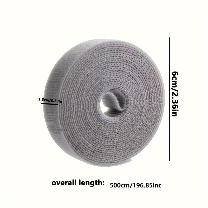 500cm Reusable Fastening Tape Cable Ties Hook and Loop Fastener