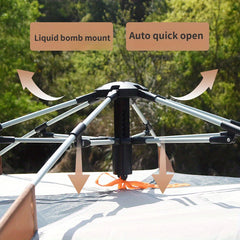 Waterproof Hexagonal Quick Opening Tent Outdoor Camping Single Layer Tent