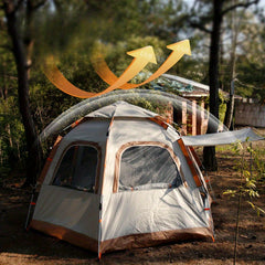 Waterproof Hexagonal Quick Opening Tent Outdoor Camping Single Layer Tent