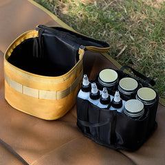 Outdoor Portable Storage Bag with Seasoning Bottle for BBQ