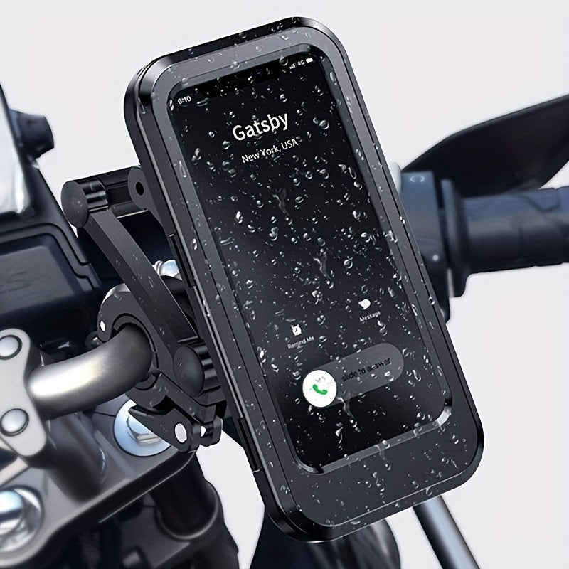 Waterproof Motorcycle Phone Holder 360 Swivel Bike GPS Support